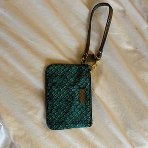 Teal Coach Wristlet Wallet